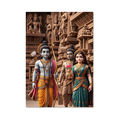 Poster Krishna et la Déesse