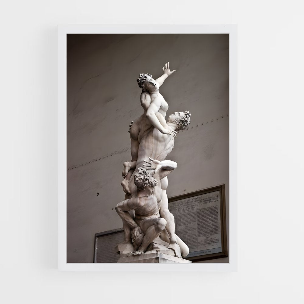 ap-rape of the sabine women giambologna-2 cadre Blanc