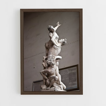 ap-rape of the sabine women giambologna-2 cadre Bois foncé