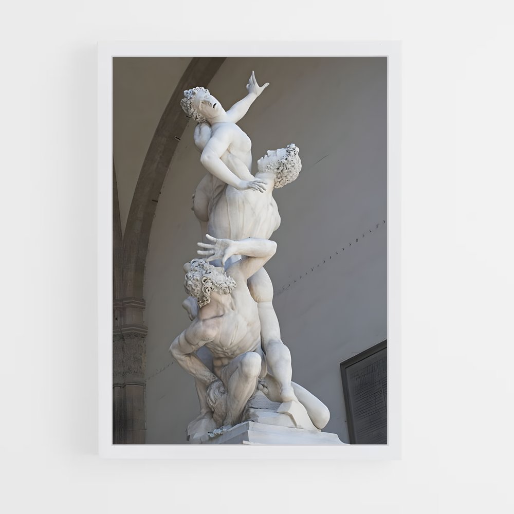 ap-rape of the sabine women giambologna-3 cadre Blanc