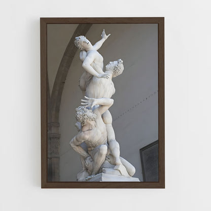 ap-rape of the sabine women giambologna-3 cadre Bois foncé