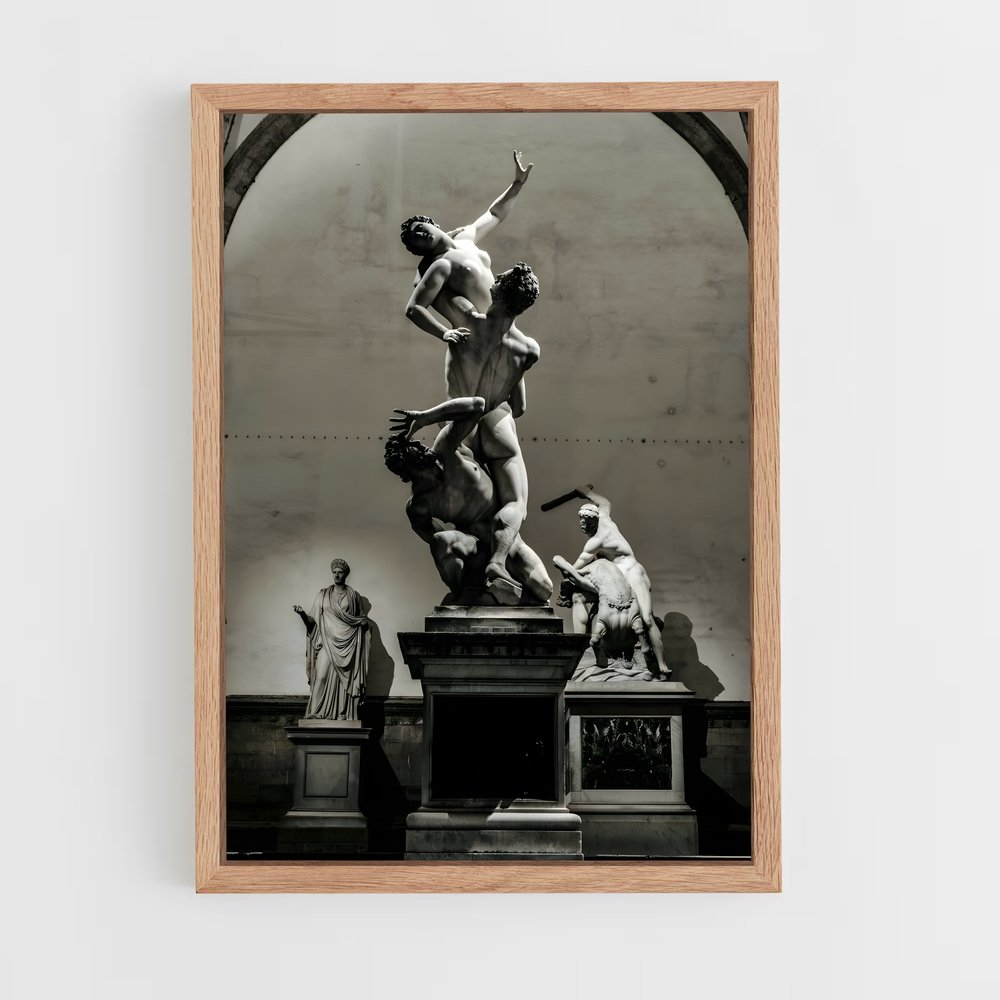 ap-rape of the sabine women giambologna-4 cadre Bois clair