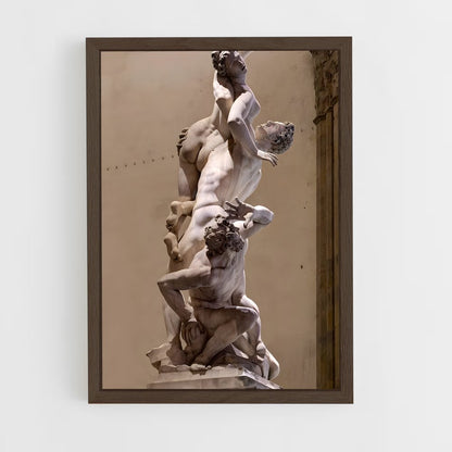 ap-rape of the sabine women giambologna-5 cadre Bois foncé