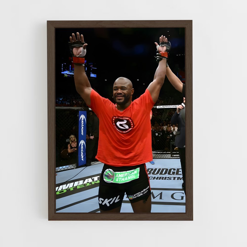ap-rashad evans-1 cadre Bois foncé