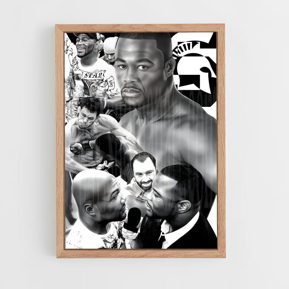 ap-rashad evans-2 cadre Bois clair