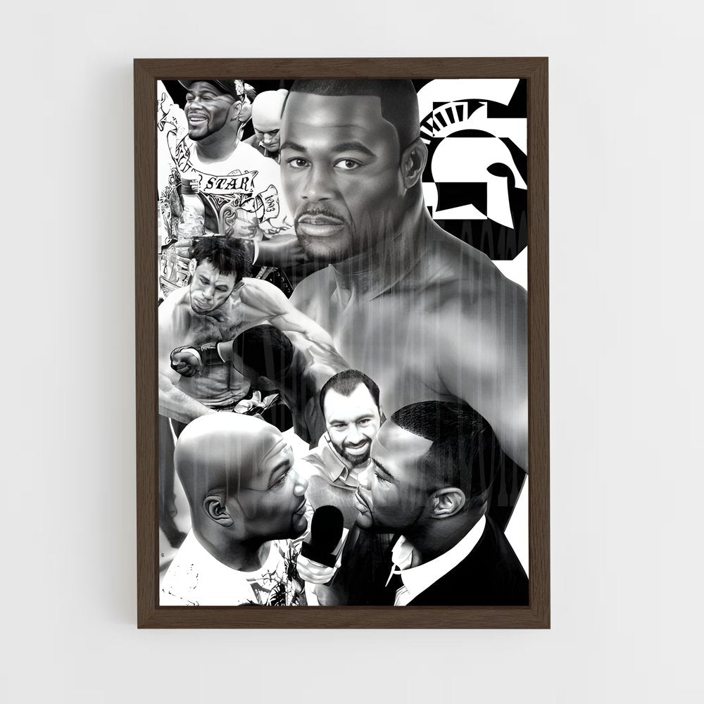 ap-rashad evans-2 cadre Bois foncé