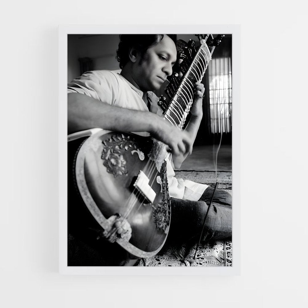 ap-ravi shankar-3 cadre Blanc