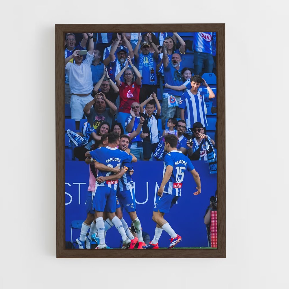 ap-rcd espanyol-6 cadre Bois foncé