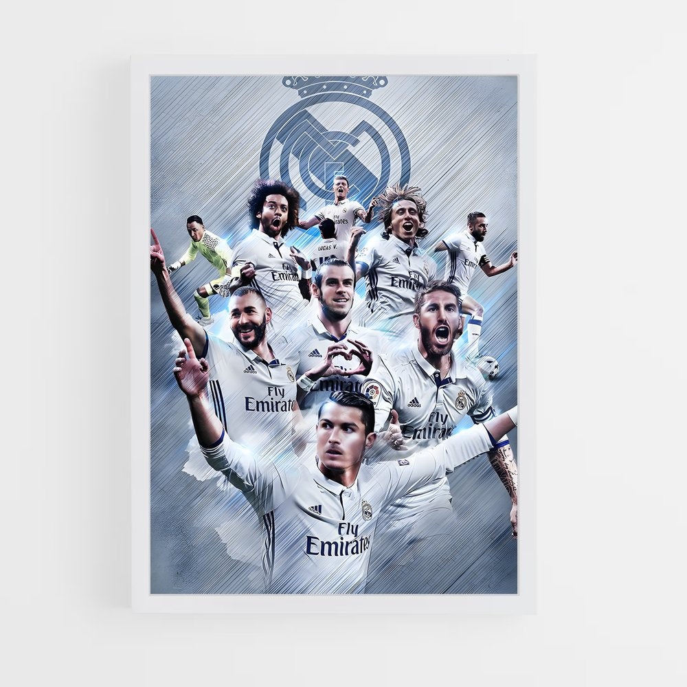 ap-real madrid cf-14 cadre Blanc