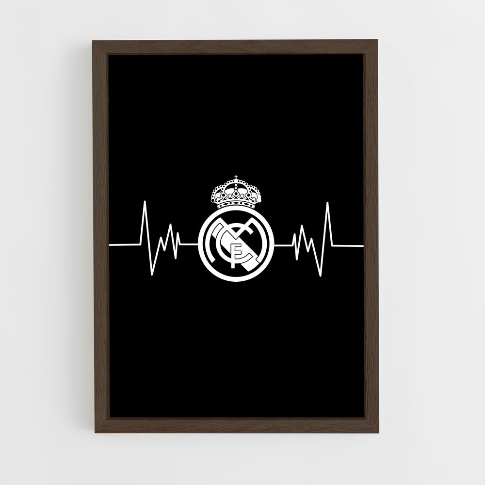 ap-real madrid cf-9 cadre Bois foncé