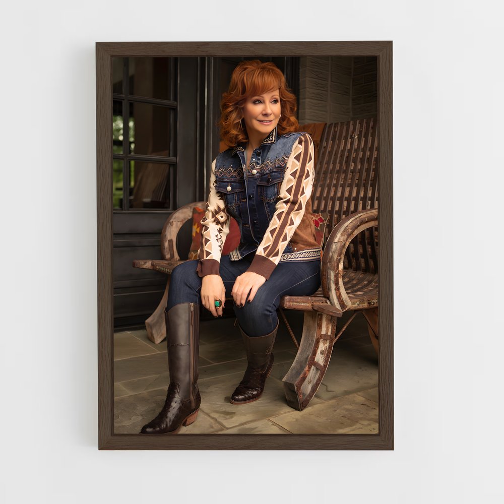 ap-reba mcentire-8 cadre Bois foncé