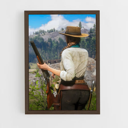 ap-red dead redemption-2 cadre Bois foncé