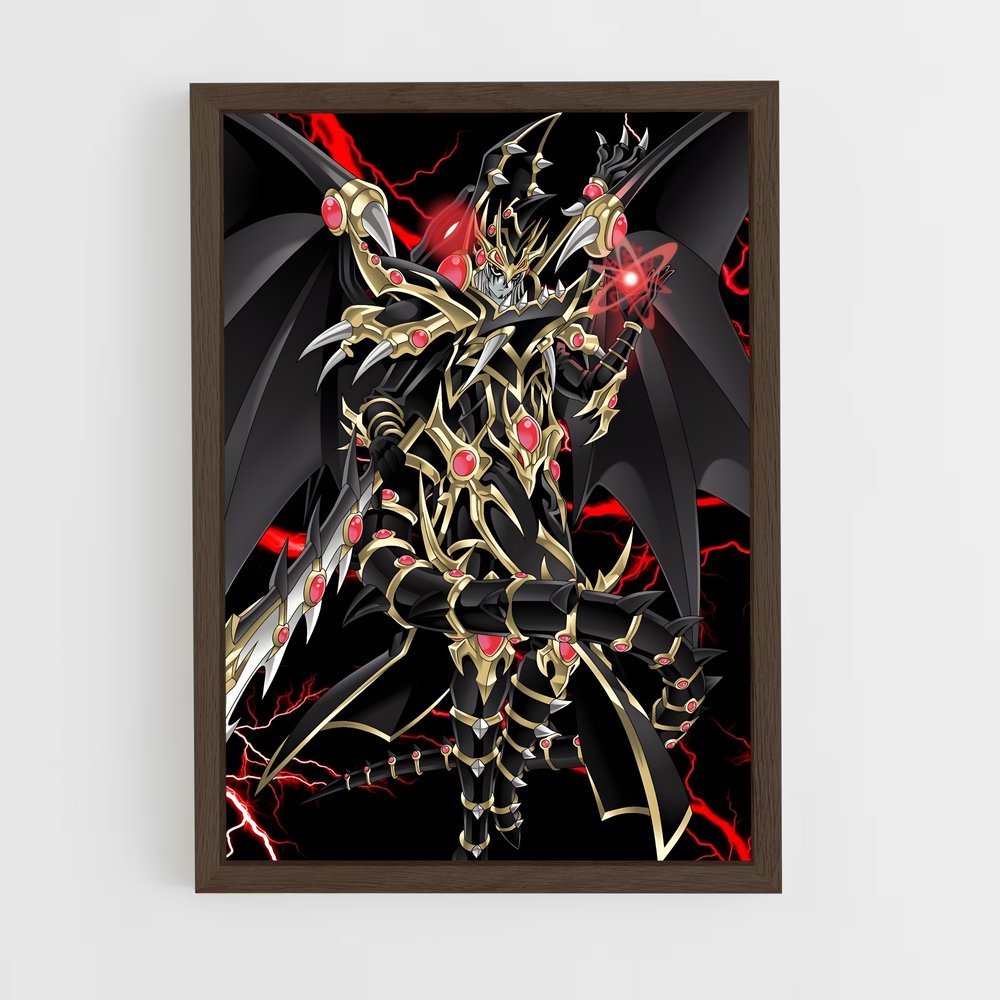 ap-red eyes black dragon-1 cadre Bois foncé