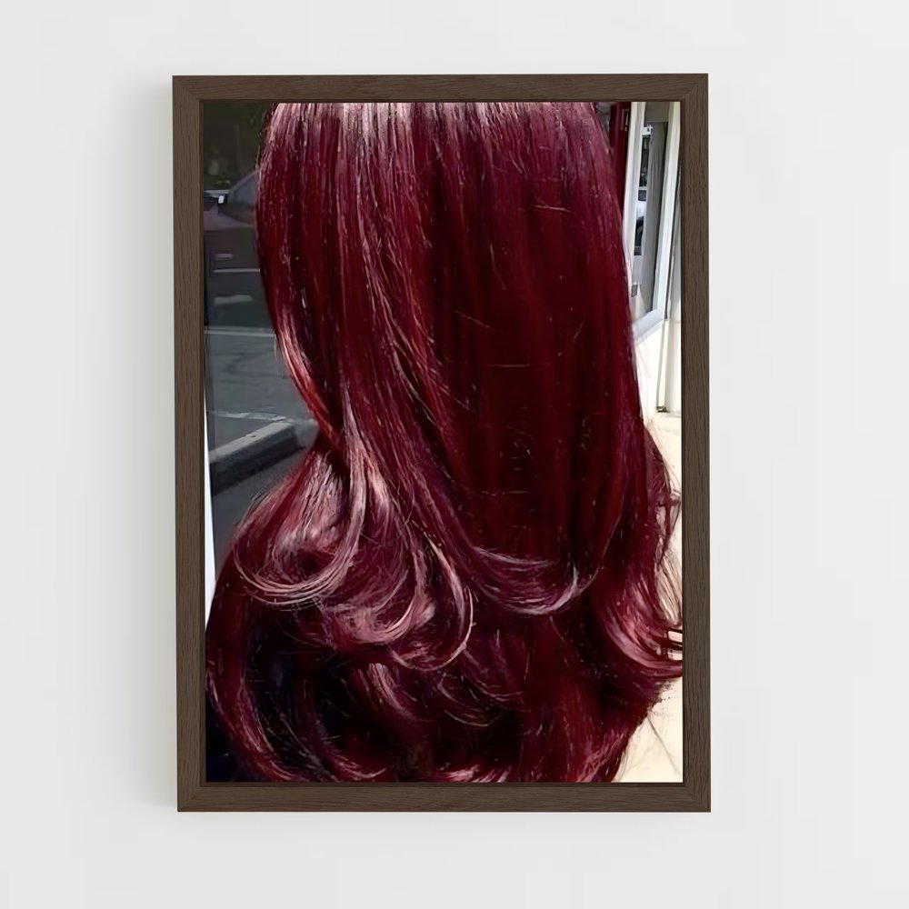 ap-red hair-1 cadre Bois foncé