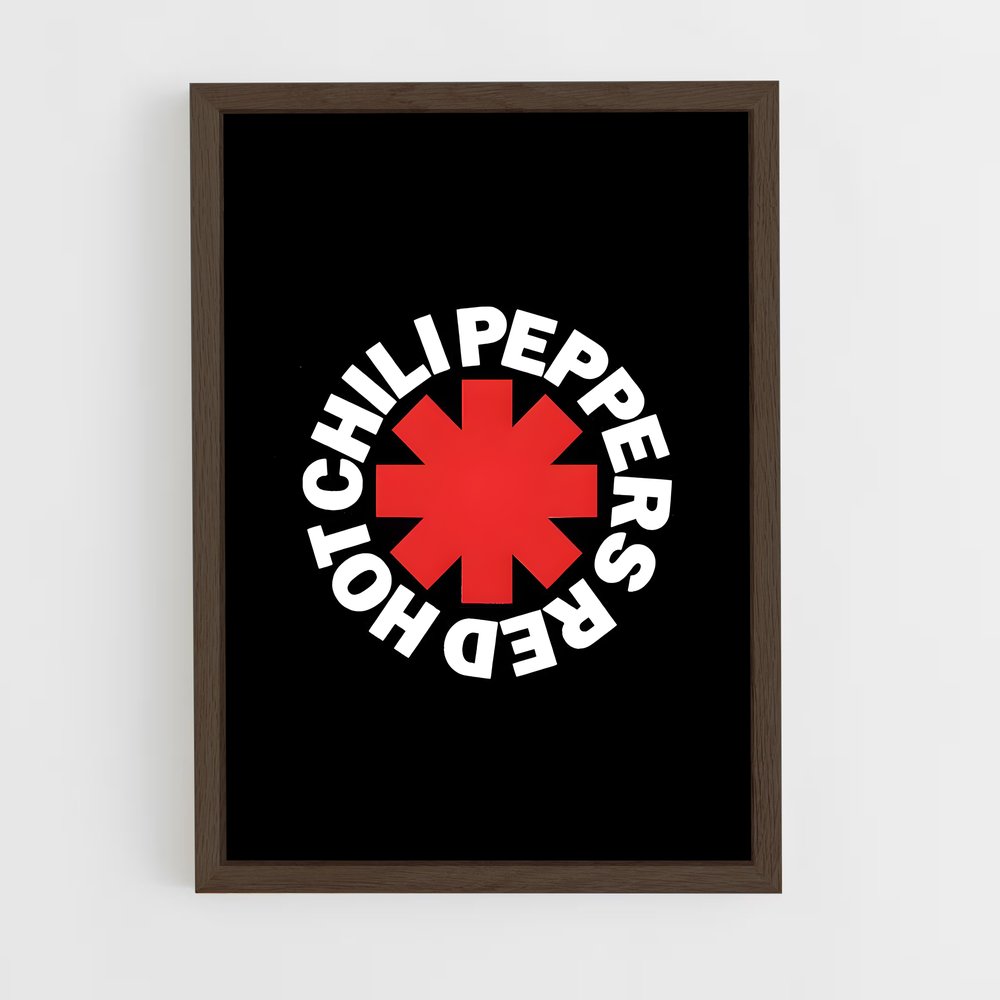 ap-red hot chili peppers-1 cadre Bois foncé