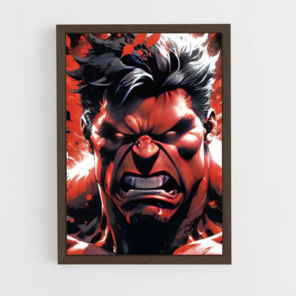 ap-red hulk-11 cadre Bois foncé
