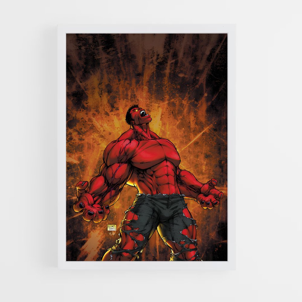 ap-red hulk-5 cadre Blanc