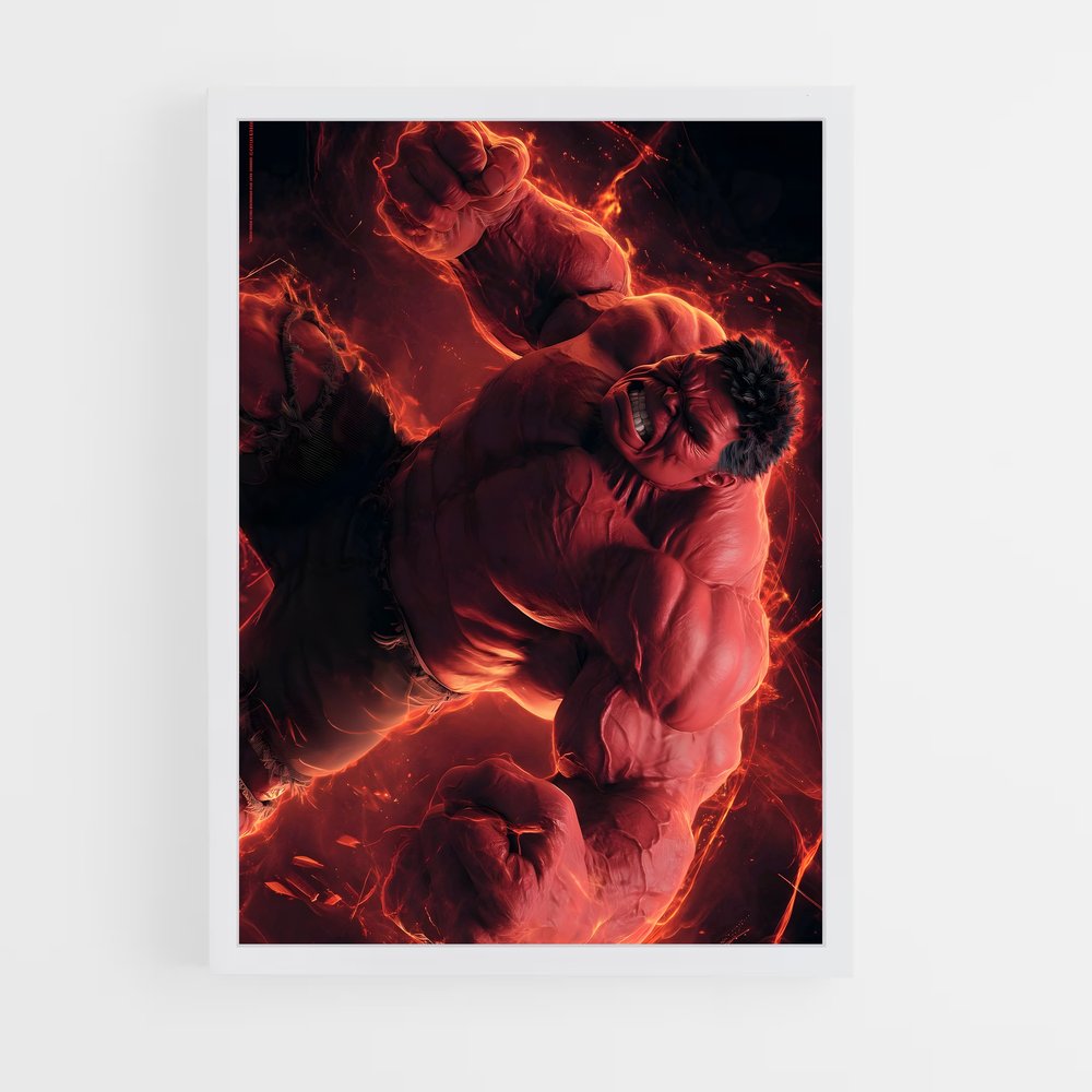 ap-red hulk-6 cadre Blanc