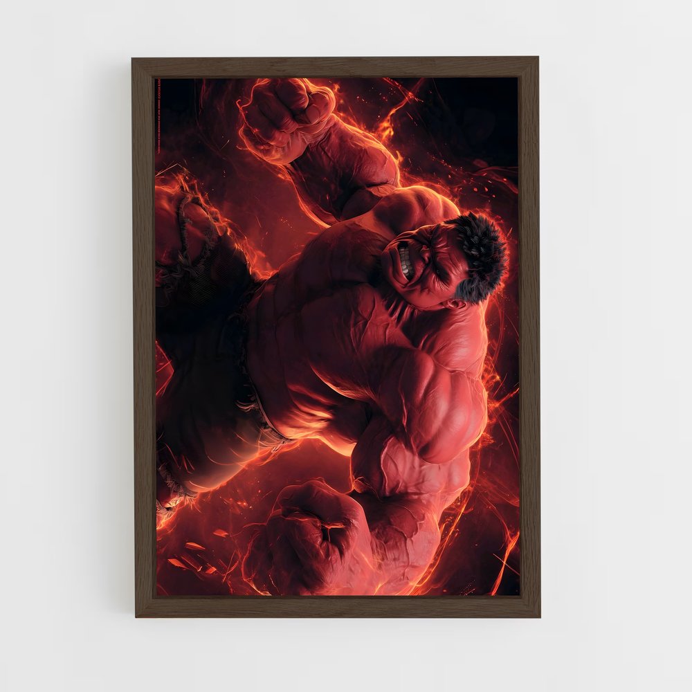ap-red hulk-6 cadre Bois foncé