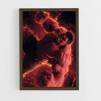 ap-red hulk-6 cadre Bois foncé