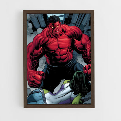 ap-red hulk-8 cadre Bois foncé