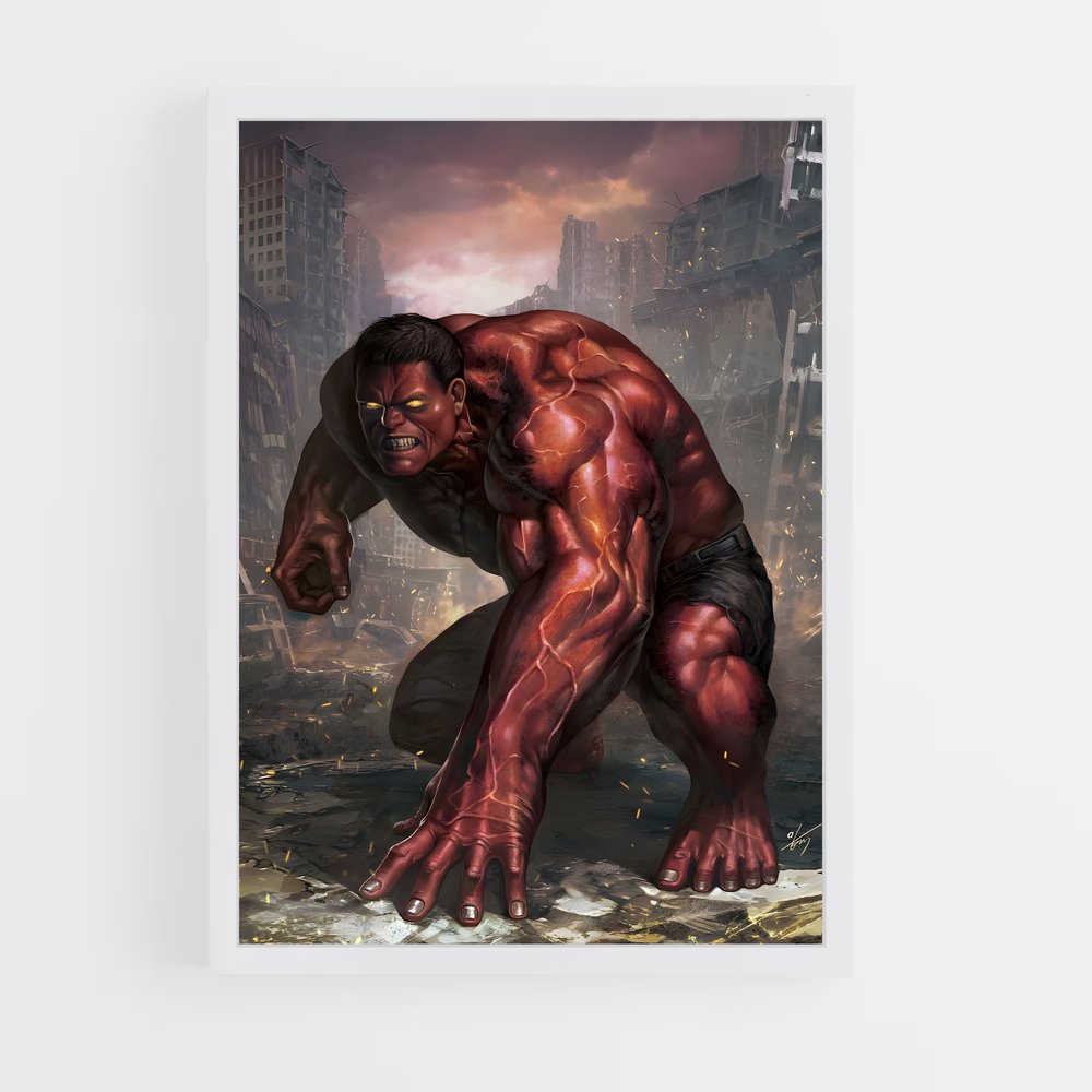 ap-red hulk-9 cadre Blanc