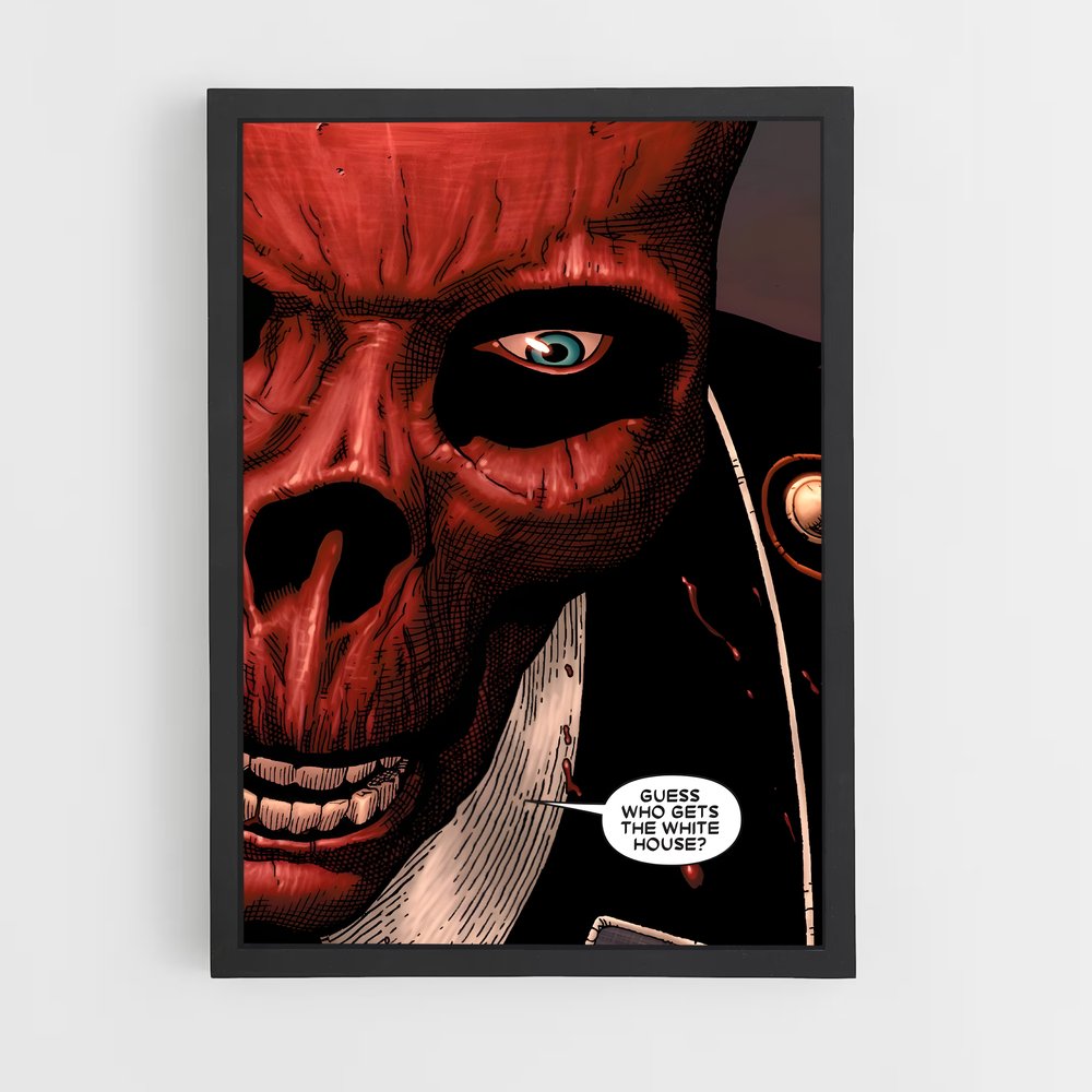 ap-red skull-12 cadre Noir