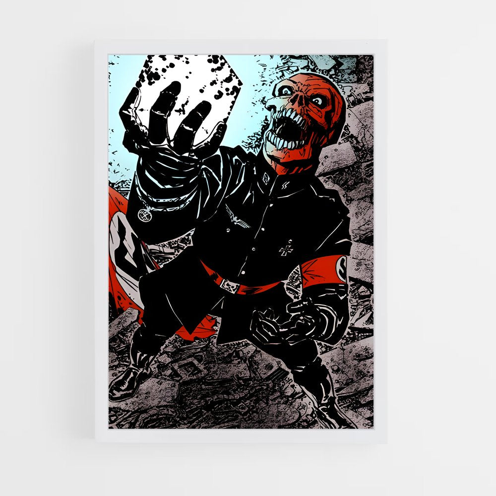 ap-red skull-6 cadre Blanc