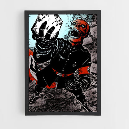ap-red skull-6 cadre Noir