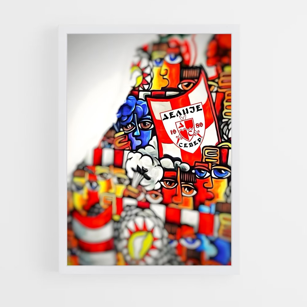 ap-red star belgrade basketball-2 cadre Blanc