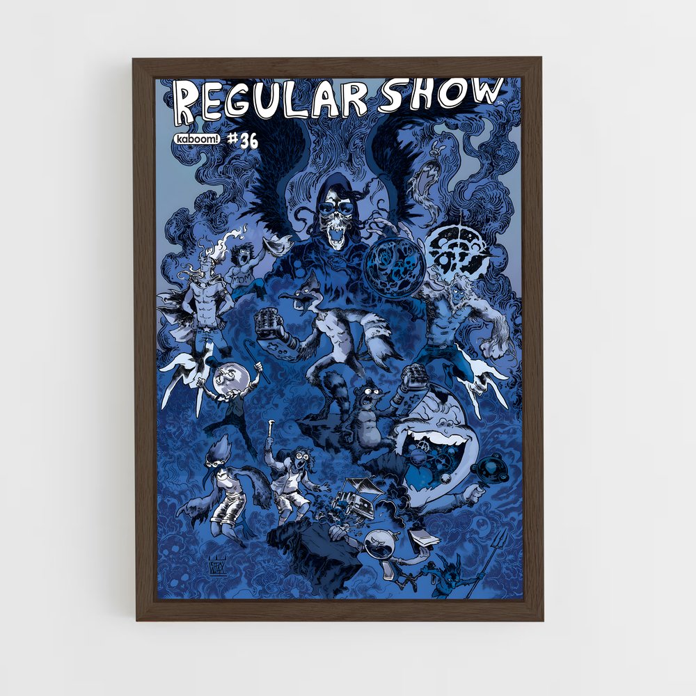 ap-regular show-2 cadre Bois foncé