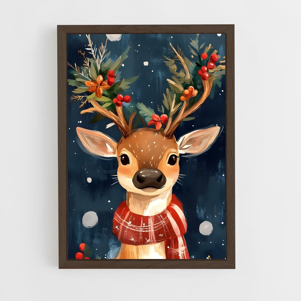 ap-reindeer-10 cadre Bois foncé