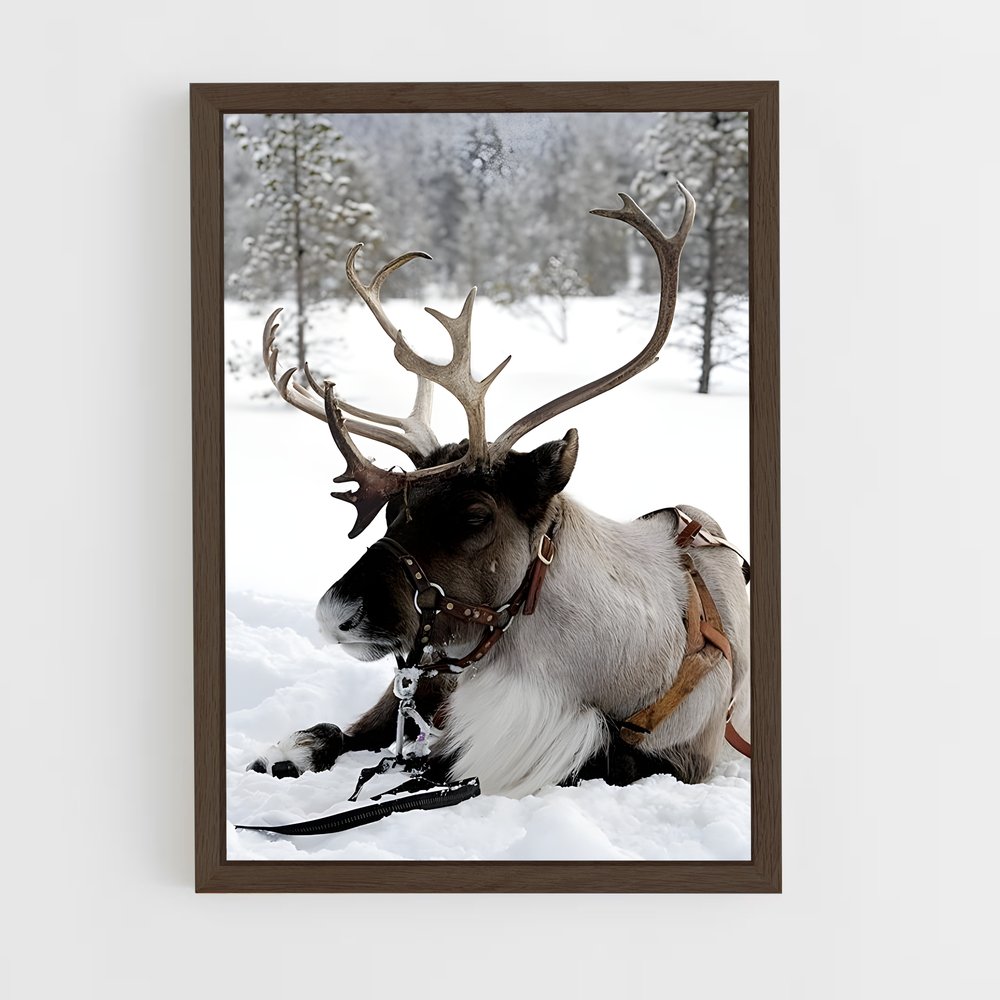 ap-reindeer-8 cadre Bois foncé