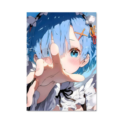 Poster Bleu Éthéré