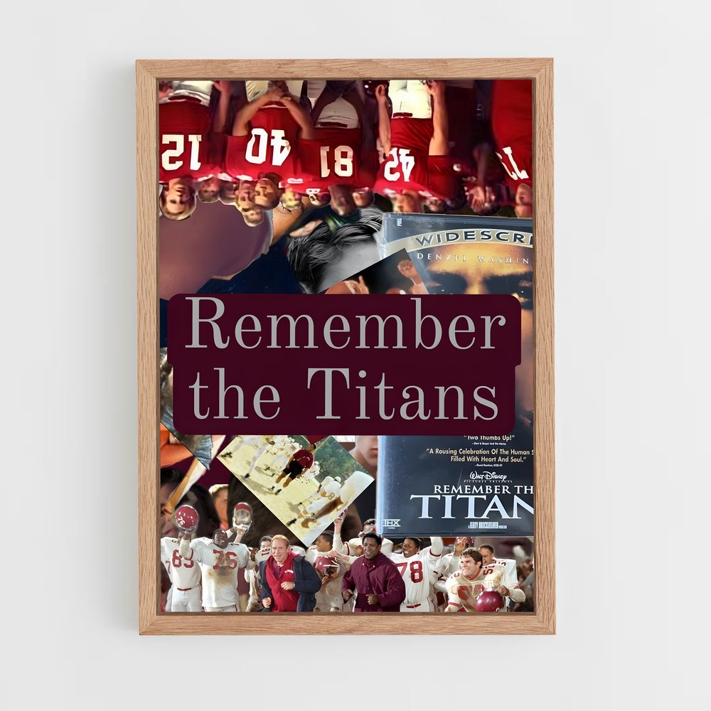 ap-remember the titans-6 cadre Bois clair