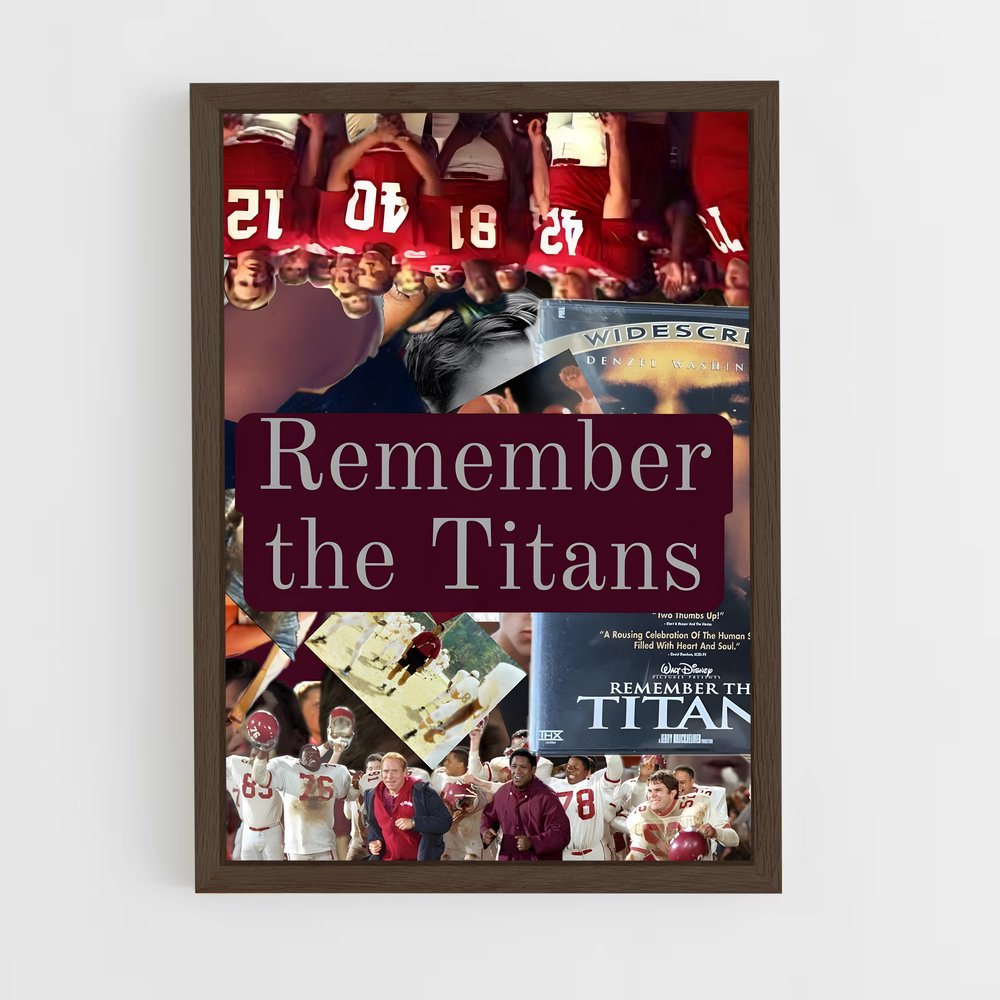 ap-remember the titans-6 cadre Bois foncé