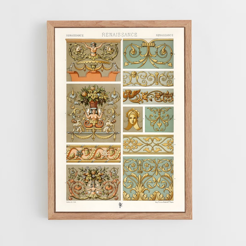 ap-renaissance patterns-1 cadre Bois clair