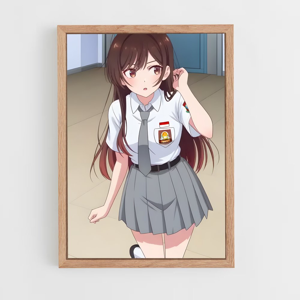 ap-rent a girlfriend-4 cadre Bois clair