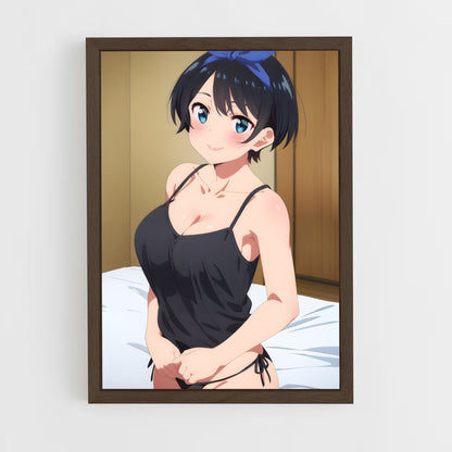 ap-rent a girlfriend-6 cadre Bois foncé