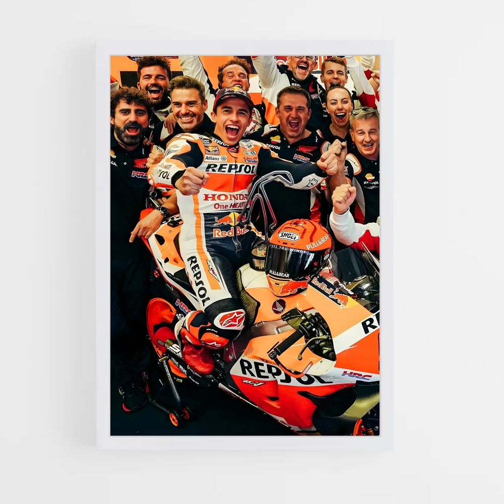 ap-repsol honda team-1 cadre Blanc