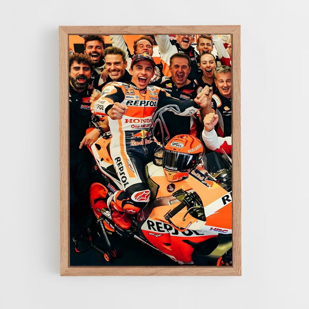ap-repsol honda team-1 cadre Bois clair