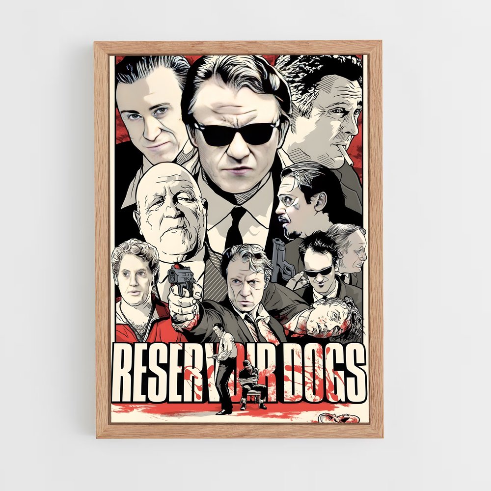 ap-reservoir dogs-4 cadre Bois clair