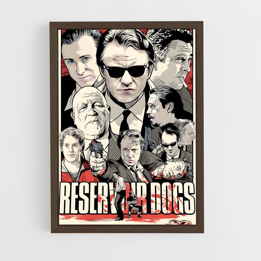 ap-reservoir dogs-4 cadre Bois foncé