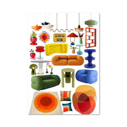 Poster Mobilier Arc-en-Ciel