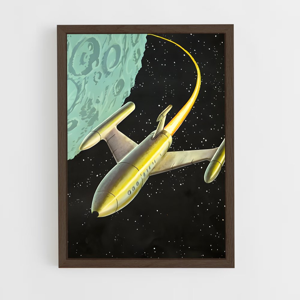 ap-retro futurism-7 cadre Bois foncé