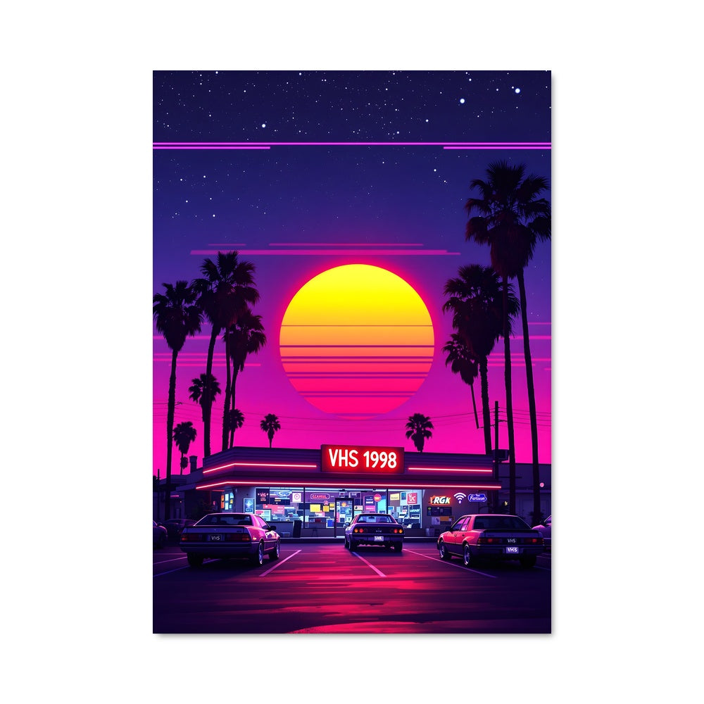 Poster Neon Sunset