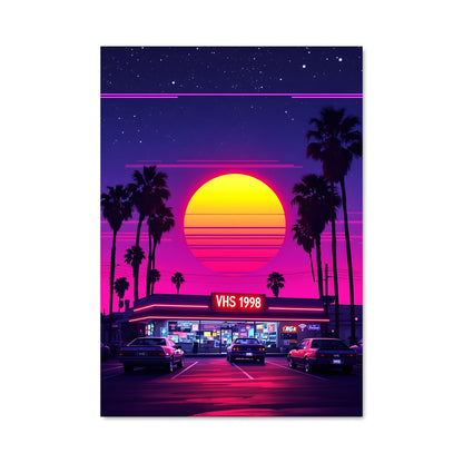 Poster Neon Sunset