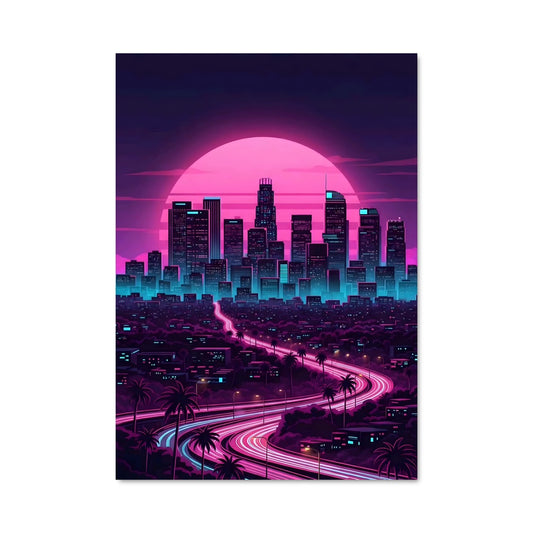 Poster Neon Sunset Drive