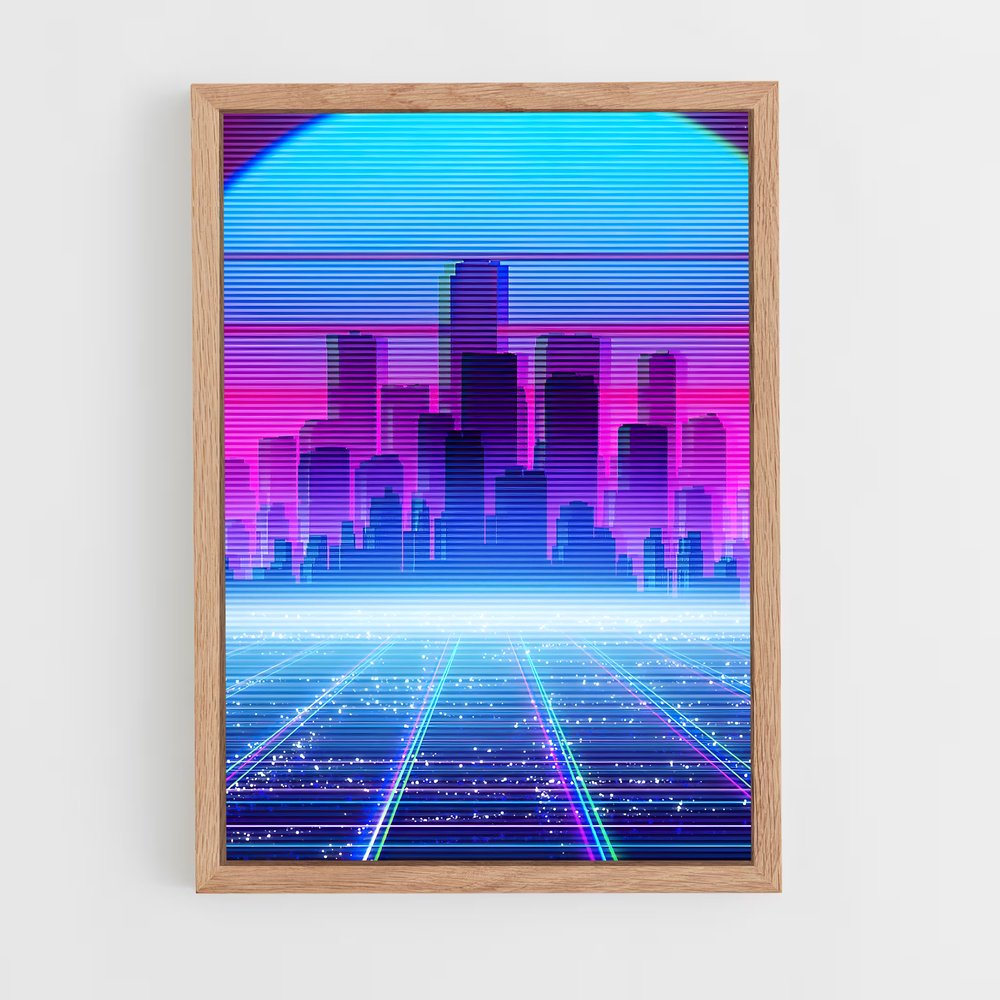 ap-retrowave-8 cadre Bois clair