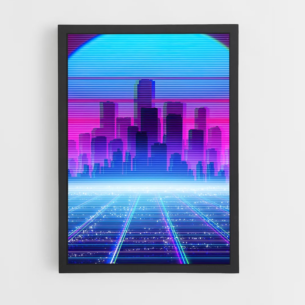 ap-retrowave-8 cadre Noir